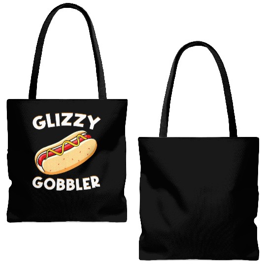 Hot Dog Glizzy Gobbler Number One Gladiator Tote Bags (AOP)