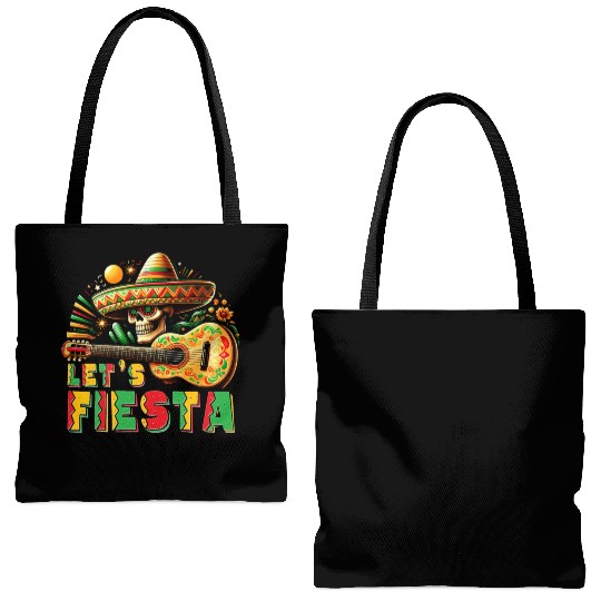 Let s Fiesta Funny Cinco De Mayo Piñata Tote Bags (AOP)