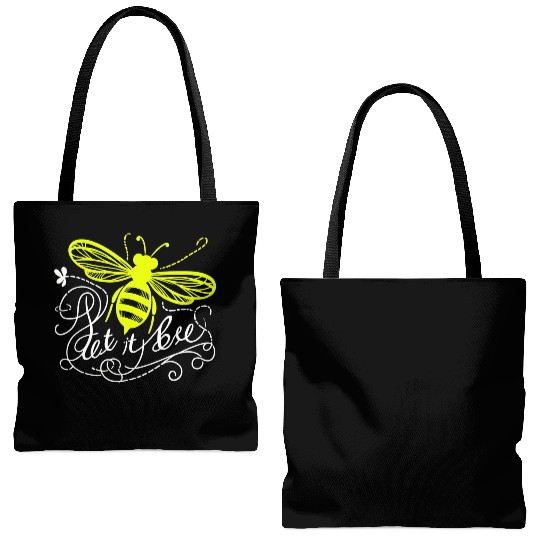 Leave Bee - "Let It Bee" Tote Bags (AOP)