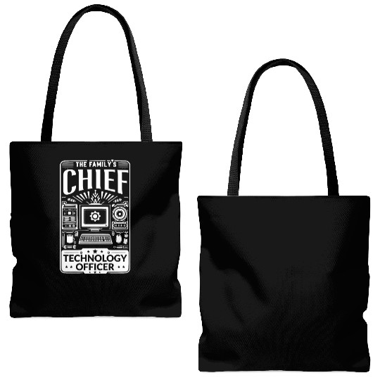 The Family's Chief Technology Officer Tote Bags (AOP)