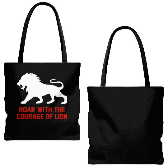 Alpha Roar Nature Lover Animal King Lion 8 Tote Bags (AOP)