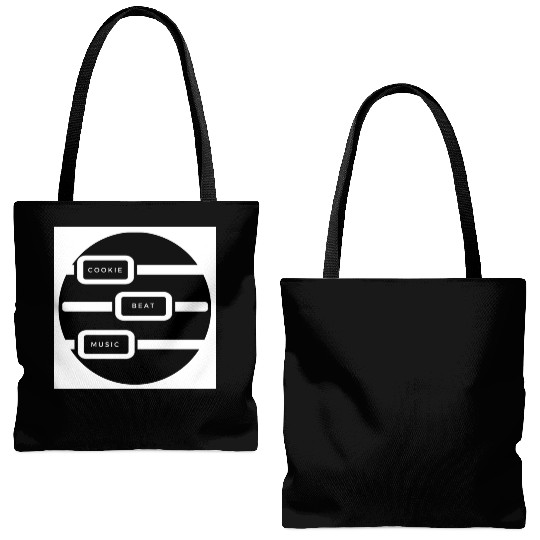 Cookie Beat Circle Logo Tote Bags (AOP)