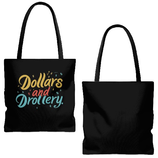 Graffiti Glam: Dollars and Drollery Tote Bags (AOP) design