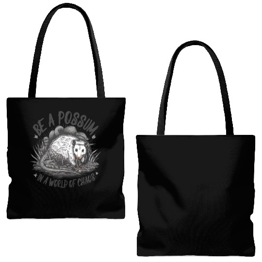 Be a Possum in a world of chaos Street Cats Squad Tote Bags (AOP)