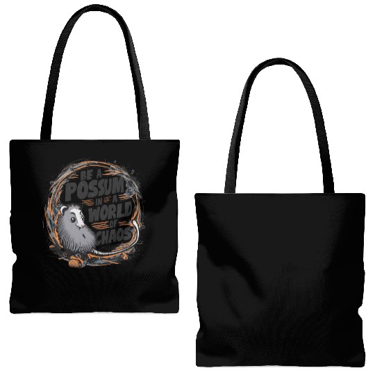 Be a Possum in a world of chaos Street Cats Squad Tote Bags (AOP)