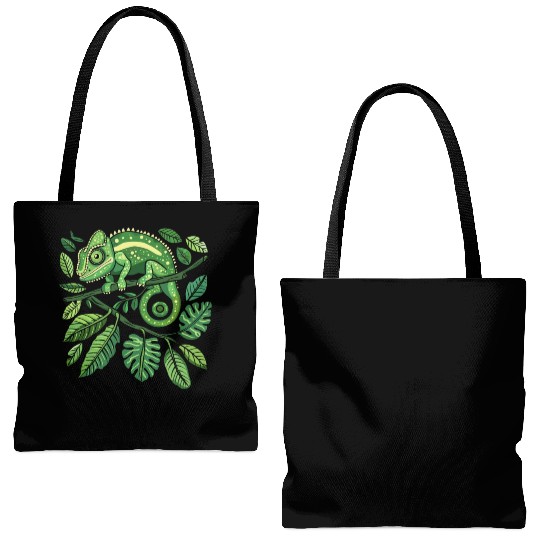 Chameleonaire A Rich Lizard for Lizard Pet Lover Tote Bags (AOP)