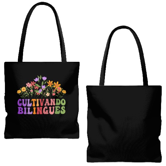Cultivando Bilingües Spanish Teacher Tote Bags (AOP)