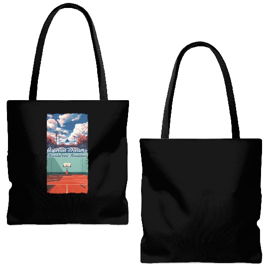 Street Basketball Dreams > Realities Tote Bags (AOP)