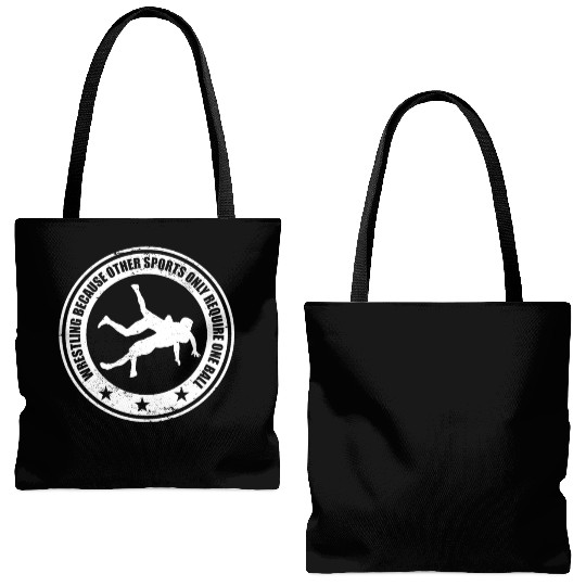 Wrestling Team Athlete Pro Youth Wrestler Funny Tote Bags (AOP)