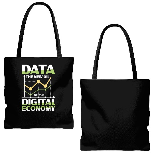 Data The New Oil Of The Digital Economy Tote Bags (AOP)