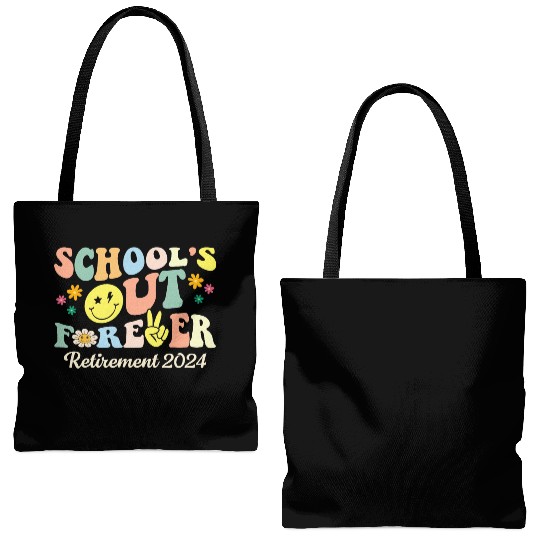 School s Out Forever Gifts Retired Teacher Tote Bags (AOP)