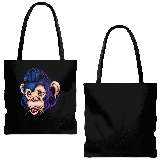 Monkey Hawk Tote Bags (AOP)