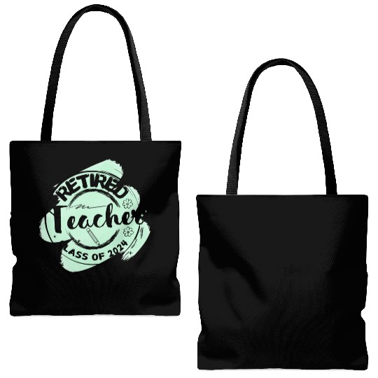 Retired Teacher Class Of 2024 on Women's and Men's Tote Bags (AOP)
