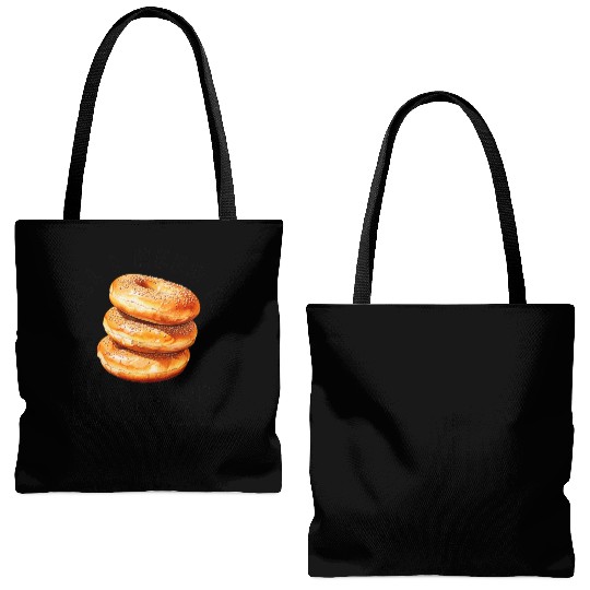 Bagel Lover For Men BreakFast Jewish Food Beigel Tote Bags (AOP)