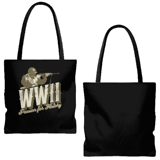 World War 2 - Passion For History Tote Bags (AOP)