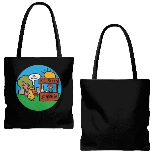 Lemonade Duck Tote Bags (AOP)