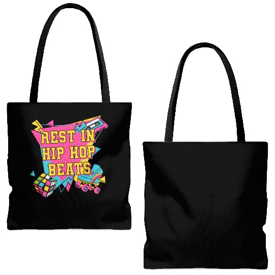 Rest Hip Hop Beats 1990 Music Songs Musical Instru Tote Bags (AOP)