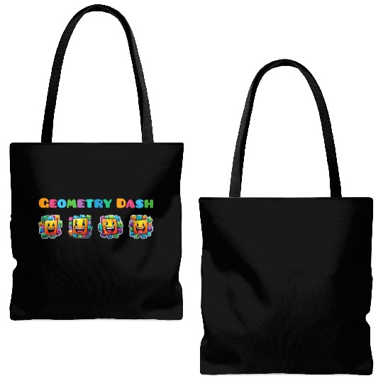 Geometry dash Tote Bags (AOP)