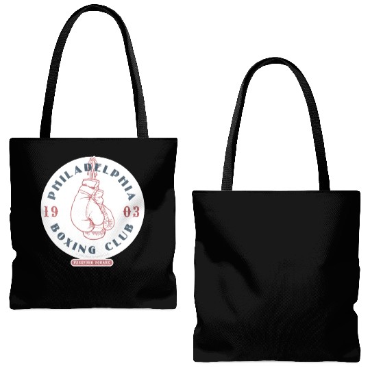 Philadelphia Boxing Club 1903 Sticker Tote Bags (AOP)