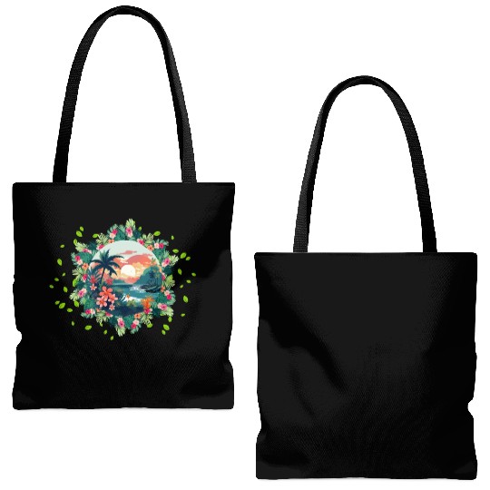 Portal to Paradise Tote Bags (AOP)