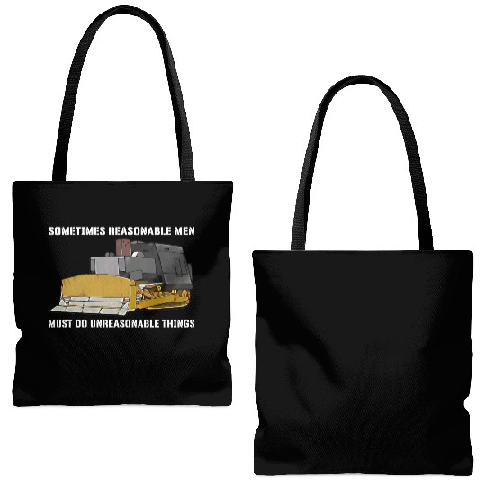 Killdozer Reasonable Men Tote Bags (AOP)