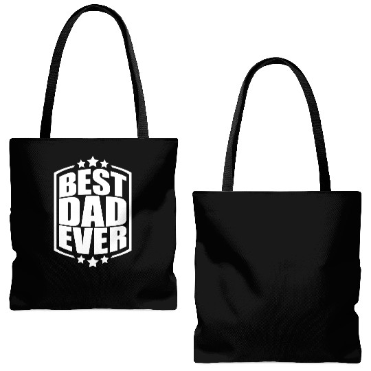 The Best Dad Ever Coolest Daddy in the World Love Tote Bags (AOP)