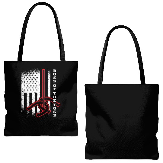 Boss Of The Toss USA Horseshoe Pitching Tote Bags (AOP)