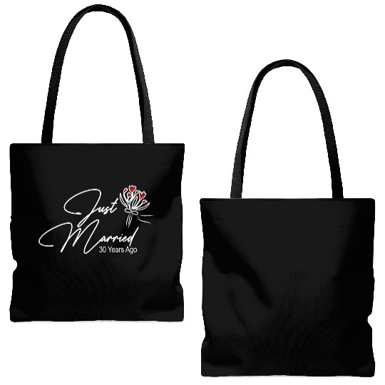 Just Married 10 Tote Bags (AOP)