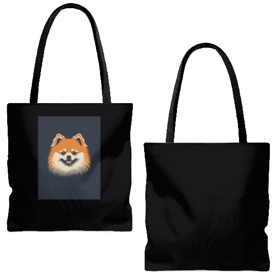 Pomeranian Dog 1 - Japanese Old Vintage Tote Bags (AOP)