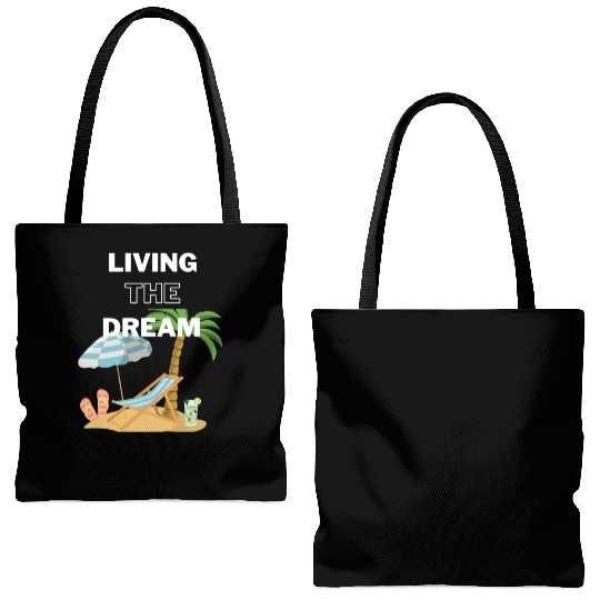 Living the Dream Tote Bags (AOP)