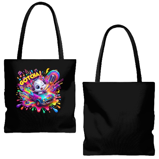 Galactic Vibes: Plosion of Splashes - GoTcha! Tote Bags (AOP)
