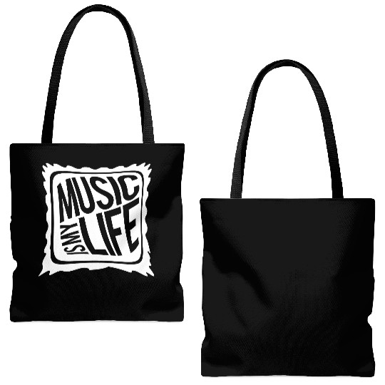 Music Is My Life Party Club Concert Sound Love Tote Bags (AOP)