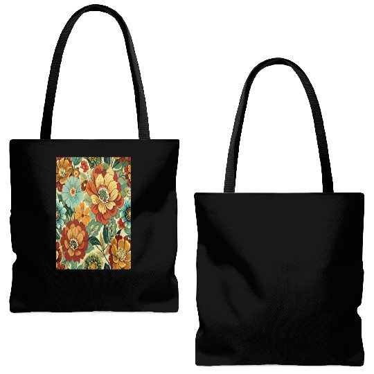 Timeless Blossoms: A Vintage Floral Tapestry Tote Bags (AOP)