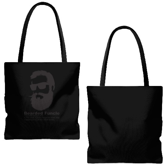Cool Bearded Funcle - Birthday My Fun Uncle Tote Bags (AOP)