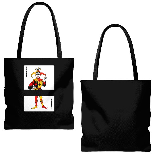 Playing card Joker banner Tote Bags (AOP)