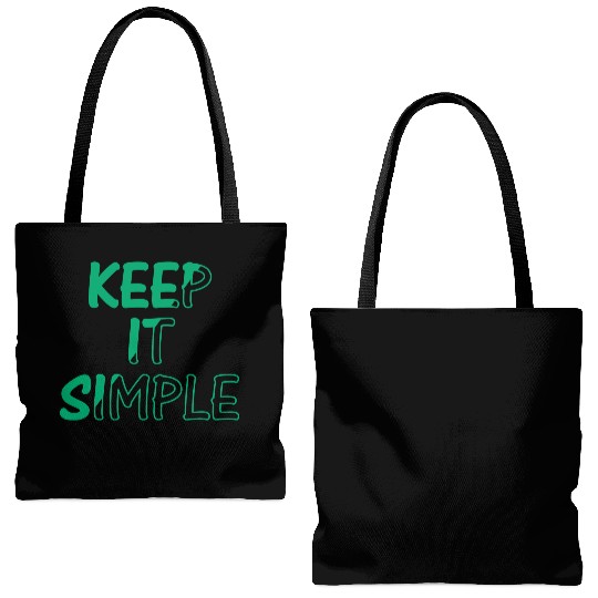 keep it simple Tote Bags (AOP)