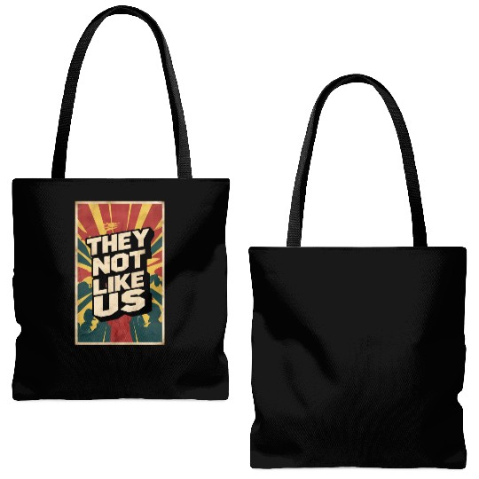They not like us Tote Bags (AOP)
