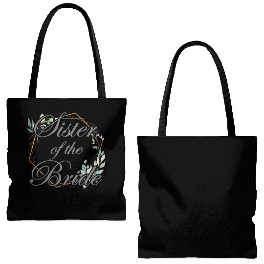 Wedding Bridal Shower Bride Sister of the Bride Tote Bags (AOP)