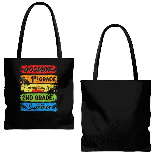 Goodbye 1st Grade Summer Graduation Teacher Tote Bags (AOP)