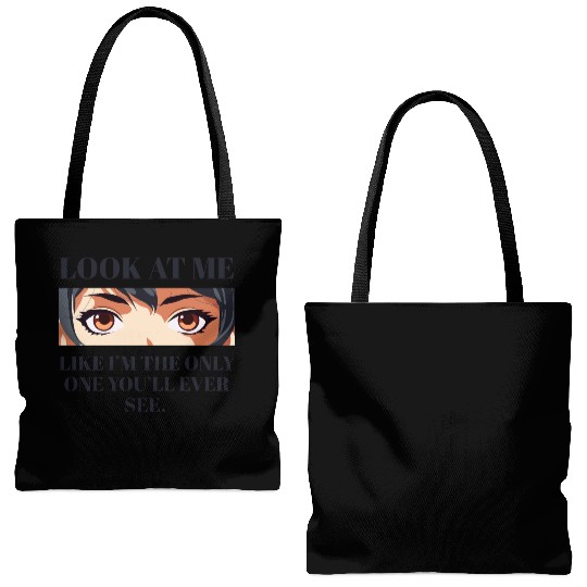 Anime eyes Streetwear Design Tote Bags (AOP)