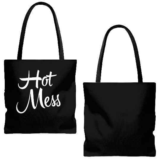 hot Mess Tote Bags (AOP)