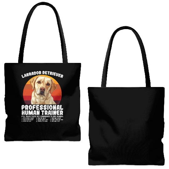 LABRADOR RETRIEVER PROFESSIONAL HUMAN TRAINER Tote Bags (AOP)