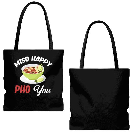 Miso Happy Pho You Asian Chinese Cuisine Tote Bags (AOP)