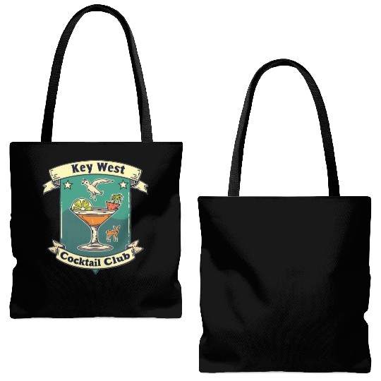 Key West Cocktail Club Tote Bags (AOP)