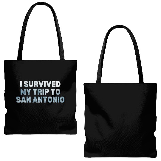 My Trip Traveler Vacation San Antonio Tote Bags (AOP)