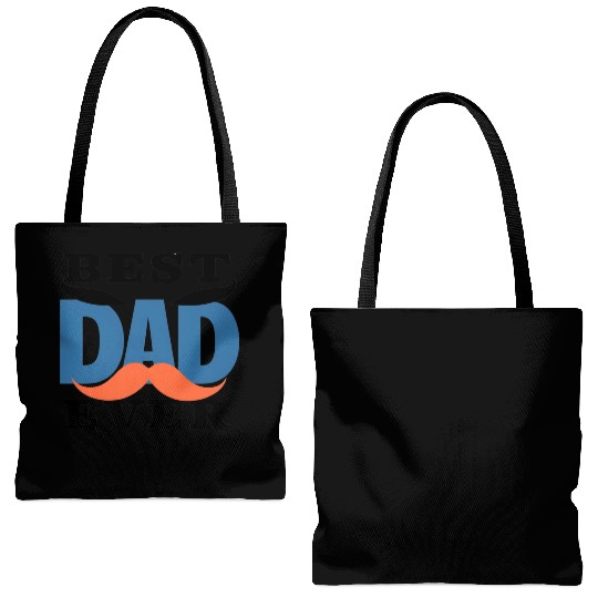 "Best Dad Ever" Tote Bags (AOP) - Perfect dad Gif