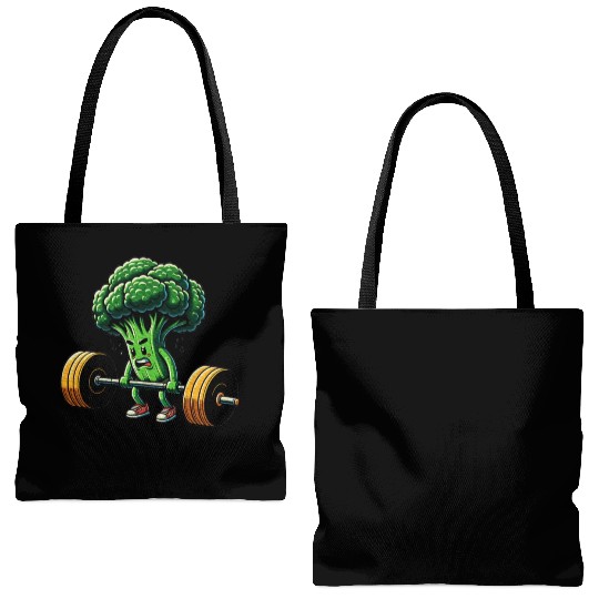 Deadlift Broccoli Gym Fitness Motivation Tote Bags (AOP)