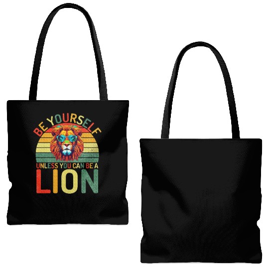 Be Yourself unless you can be a Lion Tote Bags (AOP)