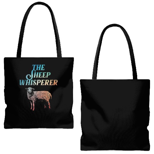 Sheep Art For Lamb Farmer Animal Sheep Lover Tote Bags (AOP)