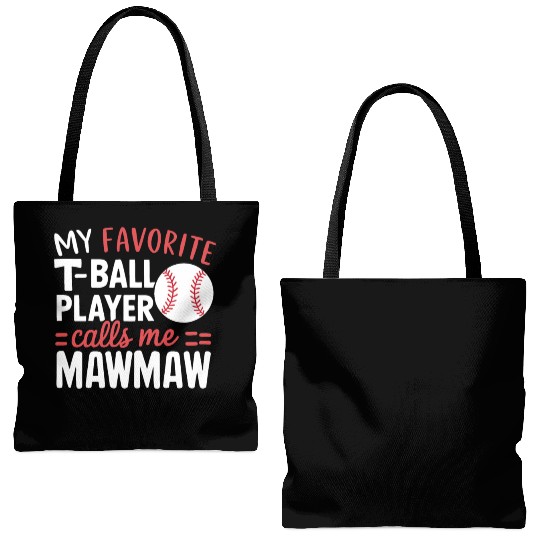 Baseball Grandma Grandmother Grandparents Day Tote Bags (AOP)
